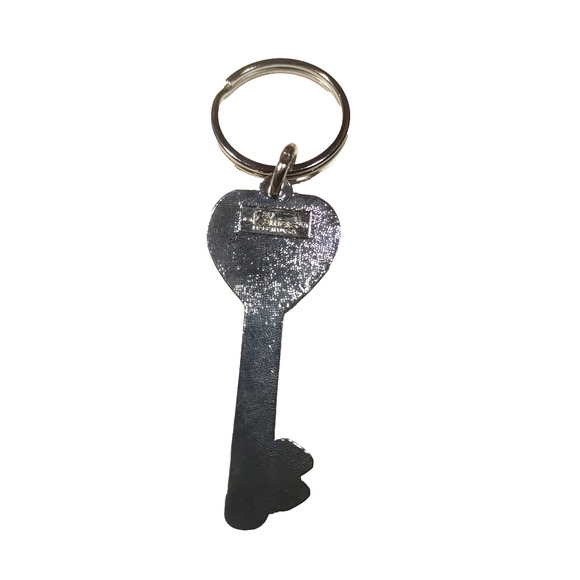 Islamorada Florida Silver Tone Key Keychain - Picture 4 of 6